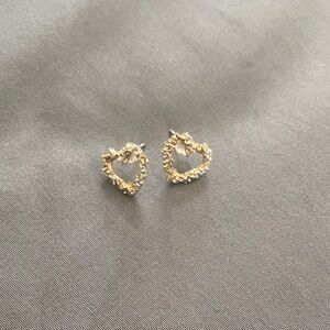 Heart Cluster Stud Earrings - Women Jewelry